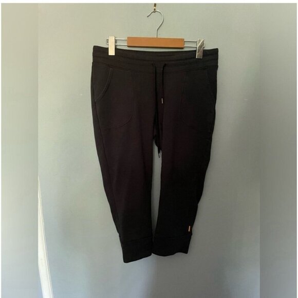 Lucy Athletic Capris Black Compression Cropped Pants Women’s Gym Medium - Picture 1 of 6